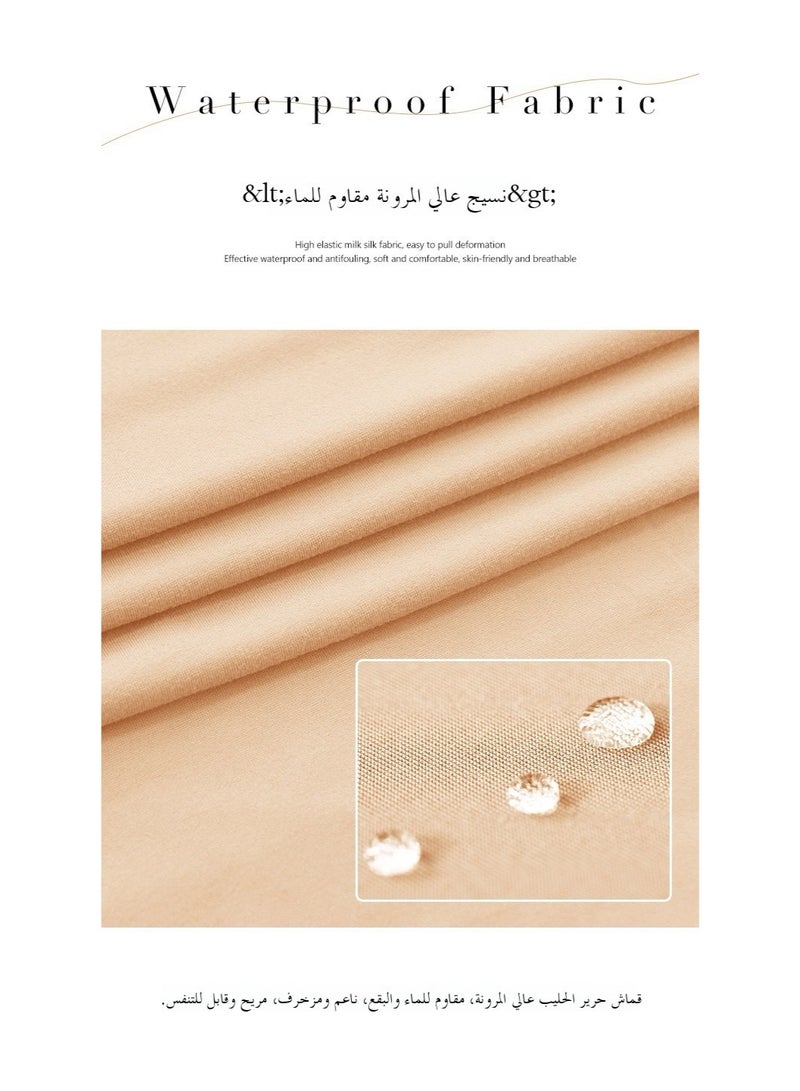Stretch Waterproof Milk Velvet Cloth Club Sofa Cover Round Cover Dust Cover - Image 4