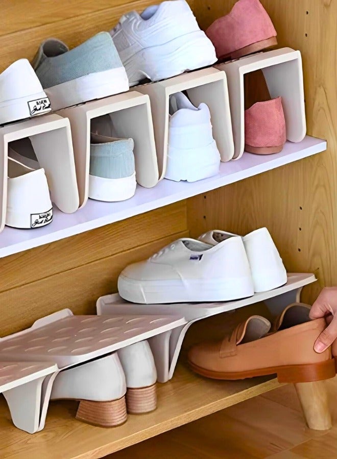 Chase Up Multi Layer Shoe Storage Organizer, Narrow Shoe Rack for 14 Pairs,Vertical Shoe Cabinet for Entryway Living Room Bedroom (Brown 48x24x112cm) - Image 3