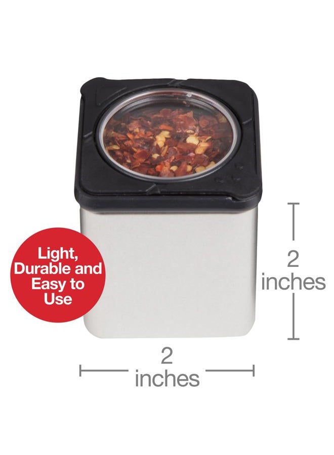 Good Cooking Set of 3 Magnetic Spice Jars, Shake or Pour Containers Attach to Most Refrigerator Doors & Appliances, Seasoning Dispensers- Easy To Open Window Top Shaker Lids- Kitchen Essential - Image 5