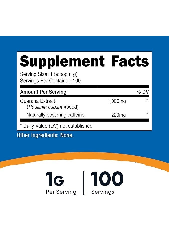 نوتريكوست، مسحوق الغوارانا، 3.5 أونصة (100 غرام) - Image 4