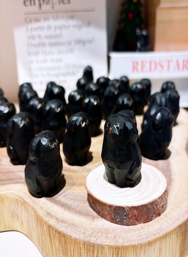 INF-STAR Handcrafted Wooden Black Labrador Retriever Figurine - 1.8" Small Black Lab Statue Carved from Natural Wood - Cute Knick Knack Home Decor - Gift for Dog Lovers & Collectors - Image 3