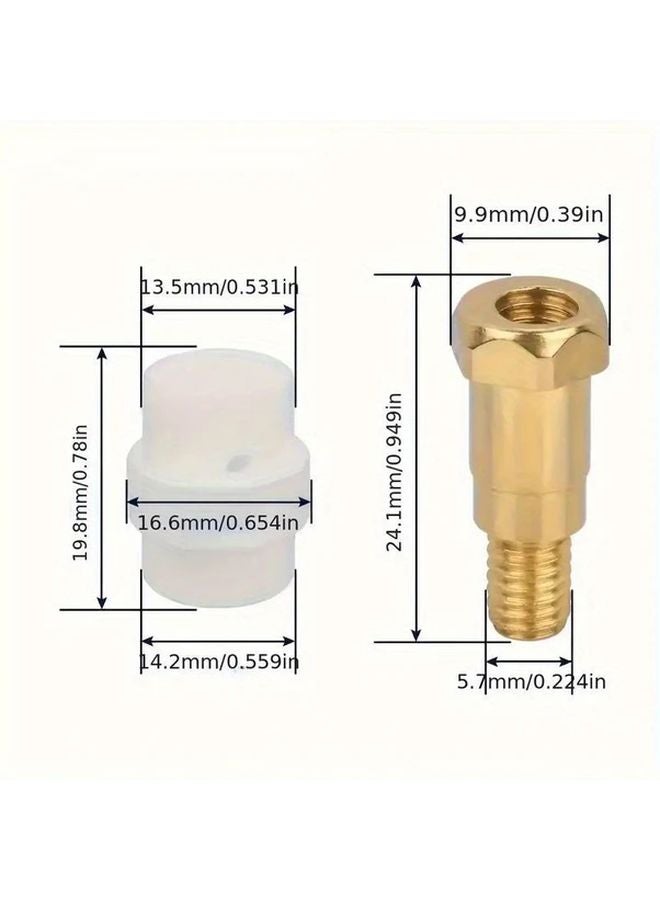 16pcs 24KD MB24 Welding Nozzle Set With 2 Gas Nozzles 2 Diffusers 10 Contact Tips - Image 3