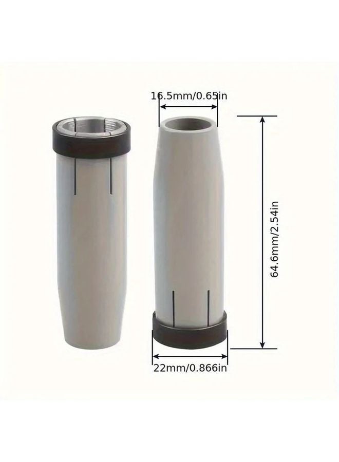 16pcs 24KD MB24 Welding Nozzle Set With 2 Gas Nozzles 2 Diffusers 10 Contact Tips - Image 4