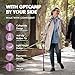 GPTCAMP Walking Cane and Walking Stick for Men WomenLightweight Folding Canes with Offset Soft Cushioned HandleAdjustableCollapsibleMobility Leg Surgery Recovery Purple - Image 4