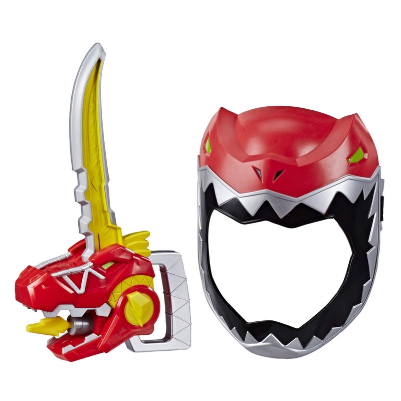 Power Rangers Playskool Heroes Zord Saber, Red Ranger Roleplay Mask with Sword Accessory, Great for Toddler Halloween Costume, Dino Charge-Inspired Toy, 3+ (Amazon Exclusive) - Image 1