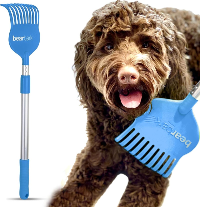 bearback Bearbark Extendable Dog Scratcher (23"-31") - Long Reach Handle to Save Your Back - Gentle Grooming Brush for Medium & Large Dogs - Great Gift for Pet Lovers - Image 1