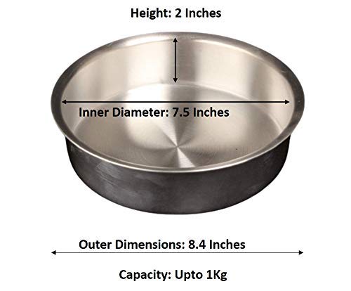 DiBha Round Shape Cake Pan Bakeware Combo 500 Grams Cake Maker Mould and Oil Brush with Muffin Trey 6 Slots - Image 2