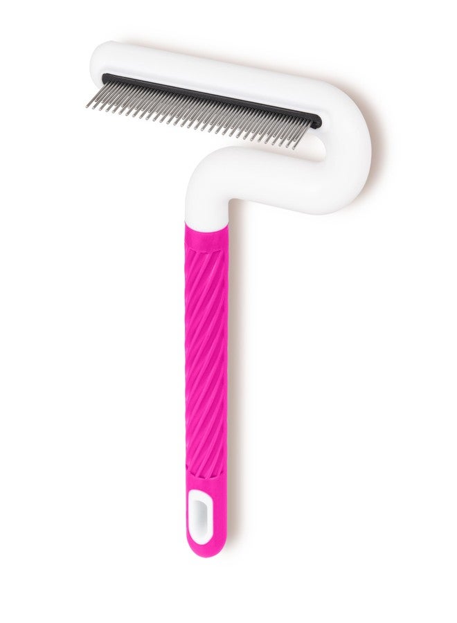 TailGurus Pet Flea Comb for Dogs & Cats - Grooming Tool with Long & Short Steel Teeth, Safely Removes Tangles and Knots, Gentle Detangling Brush for Pet Hair (TG2044) - Image 2