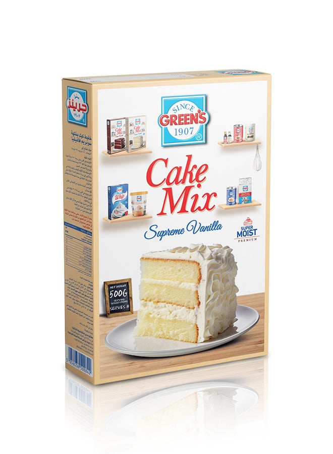 Green's Cake Mix Vanilla 500g - Image 1