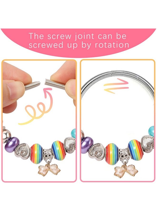 بينك شيب أساور للأطفال، 6 قطع، أساور صداقة للفتيات الصغيرات، أساور سحرية، هدايا حفلات - Image 1
