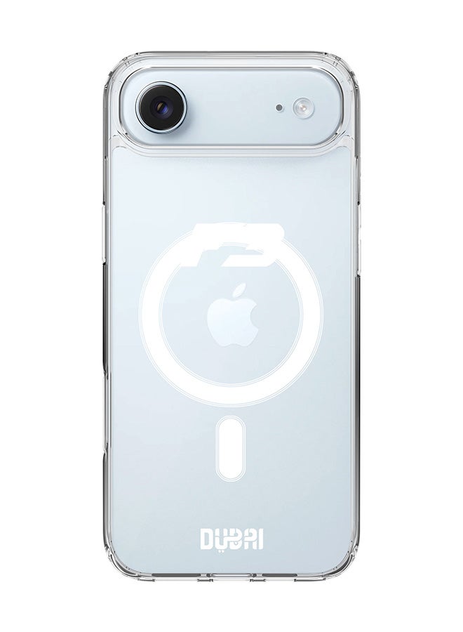 Stylizedd Classic Clear MagSafe Case for iPhone 17 Air , Hybrid Soft Case Flexible Edges Anti Drop TPU PC Gel Thin Transparent Cover [ Designed for iPhone 17 Air ] -  Faz3 Dubai Black