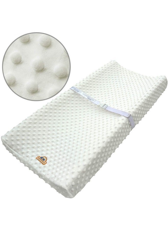 BlueSnail Ultra Soft Minky Dot Changing Pad Cover 2 Pack (Gray+White, 2 Pack) - Image 1