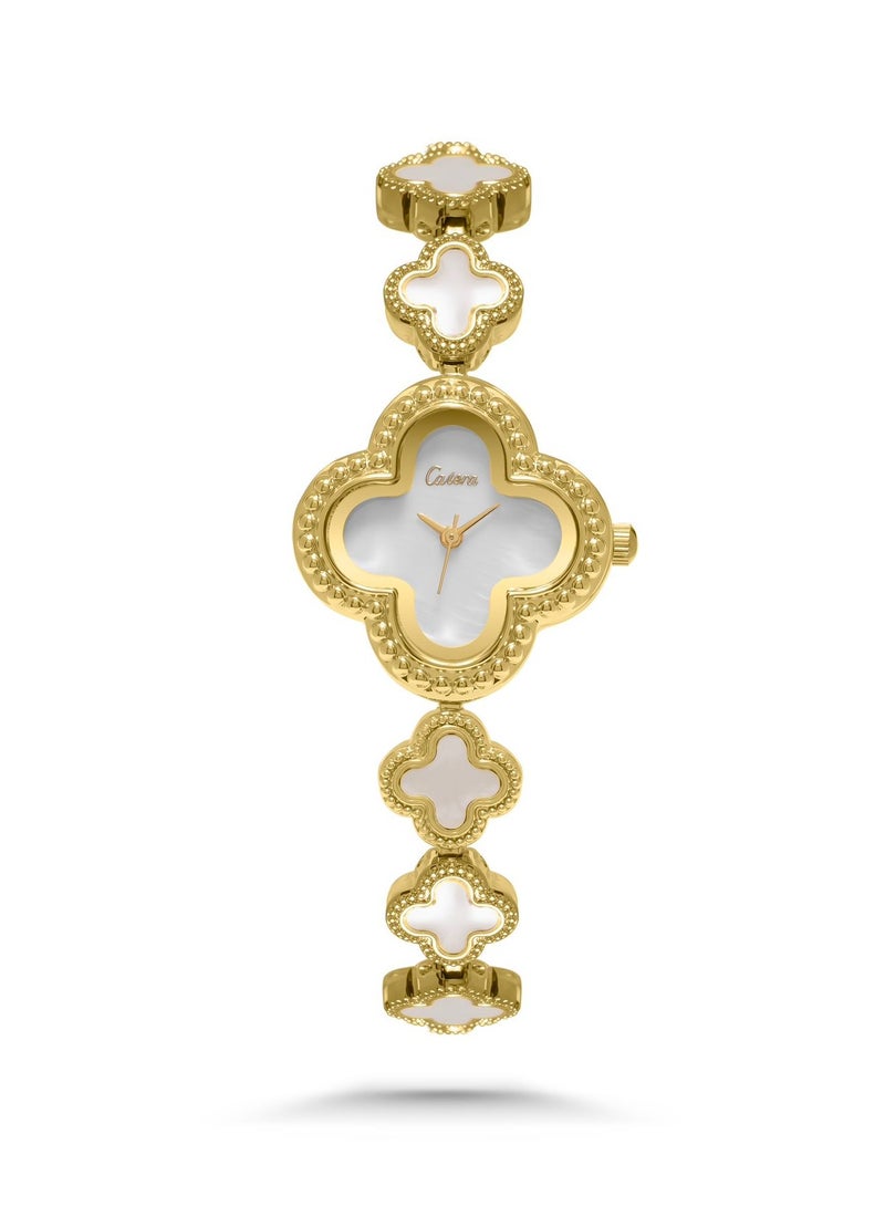 كاتيرا ساعة يد نسائية بسير ستيل ضد الماء عصرية و حديثة وبجودة عالية من Catera