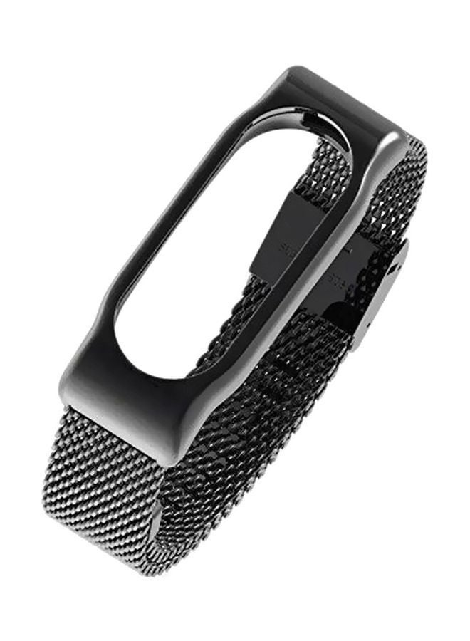 NIBEMINENT Stainless Steel Replacement Band For Xiaomi Mi 2 Black
