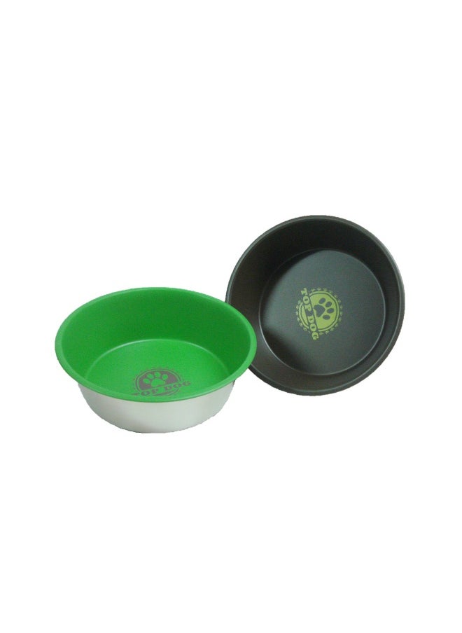 RainTech Raintech Stainless Steel Feeding Bowl with Special Bottom Paint & Print - 21.0cm 