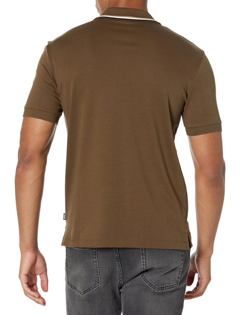 BOSS Penrose Stripe Collar Polo Shirt - Image 2