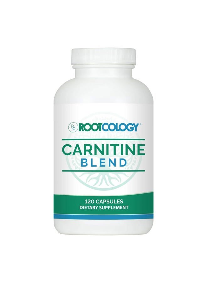 Rootcology Carnitine Blend - L-Carnitine & Acetyl-L-Carnitine Formula by Izabella Wentz Author of The Hashimoto's Protocol, Ideal for Vegetarians (120 Capsules) - Image 1