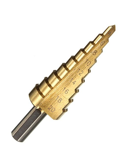 Digital Craft - Digital Craft Shape Metal HSS Step Drill 420mm Titanium Coated Triangle Shank Cutter Tool A Single New - Image 1
