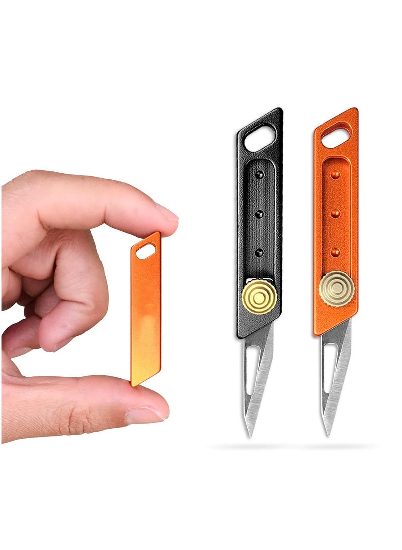 Excefore - 2pack Box Cutter Utility Knife, Compact Retractable Protable Box Cutter for Cardboard, Boxes and Cartons - Image 1