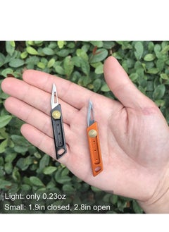 Excefore 2pack Box Cutter Utility Knife, Compact Retractable Protable Box Cutter for Cardboard, Boxes and Cartons  - Image 4