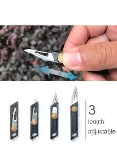 Excefore 2pack Box Cutter Utility Knife, Compact Retractable Protable Box Cutter for Cardboard, Boxes and Cartons  - Image 3