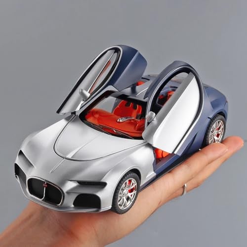 DEZICON 1:24 Scale Bugatti Toy Car for Kids Atlantic Model Car Diecast Metal Light Sound Pull Back Openable Door - Image 4