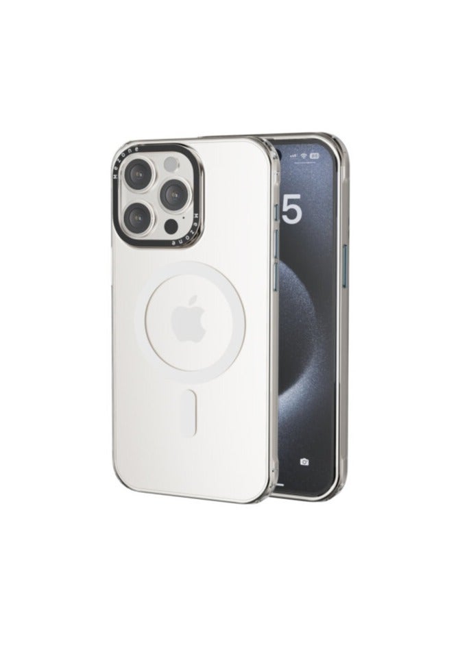 Mezone iPhone 14 Clear MagSafe Phone Case, Shock Absorbing, Anti Scratch & Anti-Yellowing Case White - Image 1