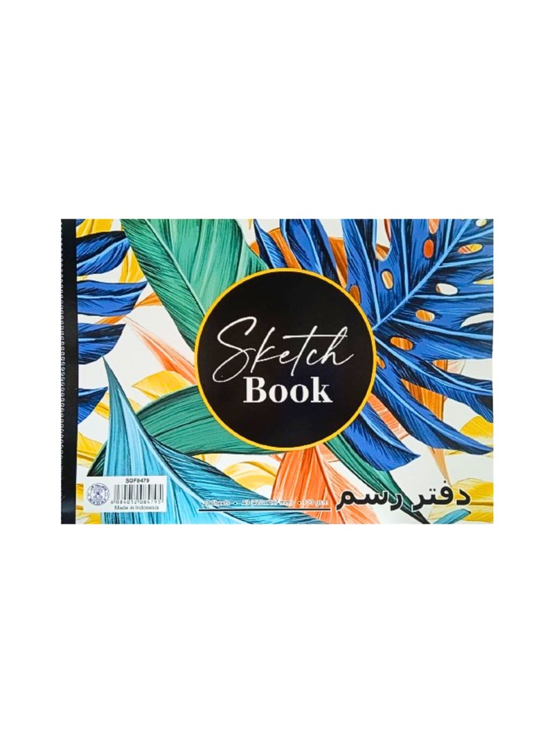 Sadaf Spiral Sketch Pad, A3 Size, White 100 gsm 20 Sheets - Image 2