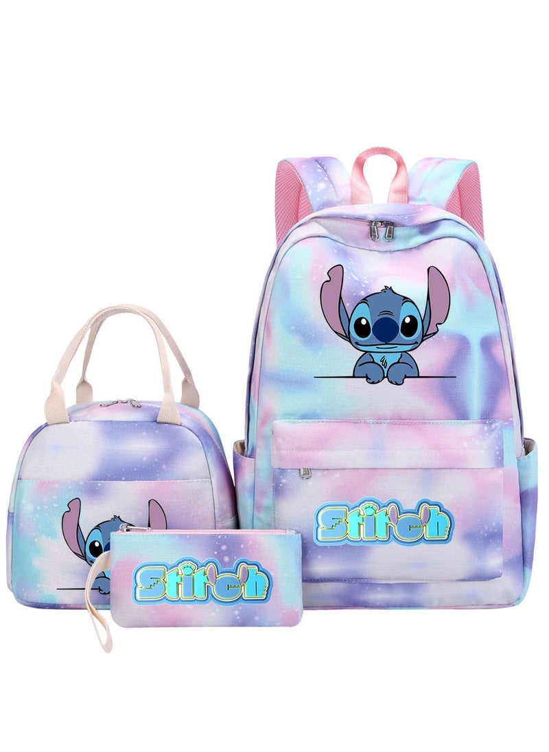 STITCH Stitch Printed Three Piece Set Backpack 