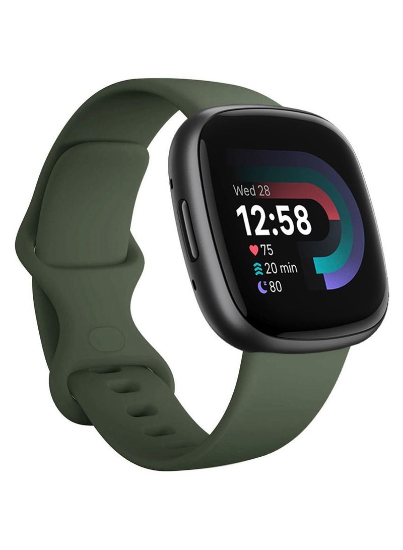 CATANES Fitbit Versa 4 Band / Fitbit Sense 2 Band Soft Silicone Replacement Strap Watch Band Sport Wristband - Image 1