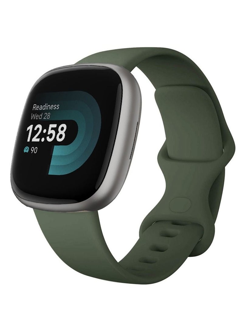 CATANES Fitbit Versa 4 Band / Fitbit Sense 2 Band Soft Silicone Replacement Strap Watch Band Sport Wristband - Image 3