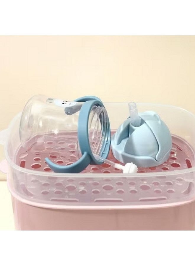 بيوينتي أكواب الشرب للأطفال الصغار، 250 مل، كوب مقاوم للتسرب بزاوية 360 درجة مع مقبض وزجاجة مياه ذات فوهة ناعمة وكوب تعليمي مع مقبض متدرج مضاد للاختناق وزجاجة مياه مقاومة للسقوط (أزرق) - Image 5