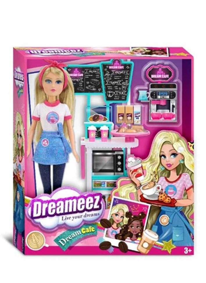 Funville - Dreameez Doll Coffee Set for Girls, 29 cm Height - Image 1