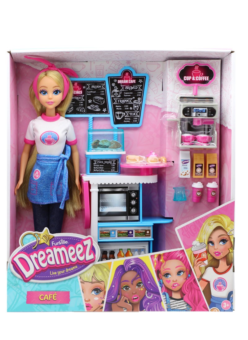 Funville - Dreameez Doll Coffee Set for Girls, 29 cm Height - Image 1