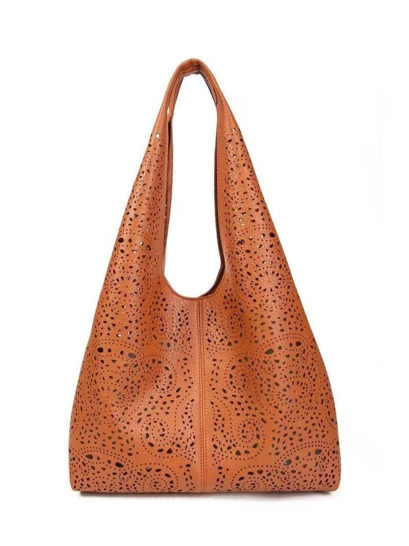 2025 Spring Retro Paisley Hollow Women'S Bag Casual Versatile Large Double Shoulder Crossbody Bag - Image 2