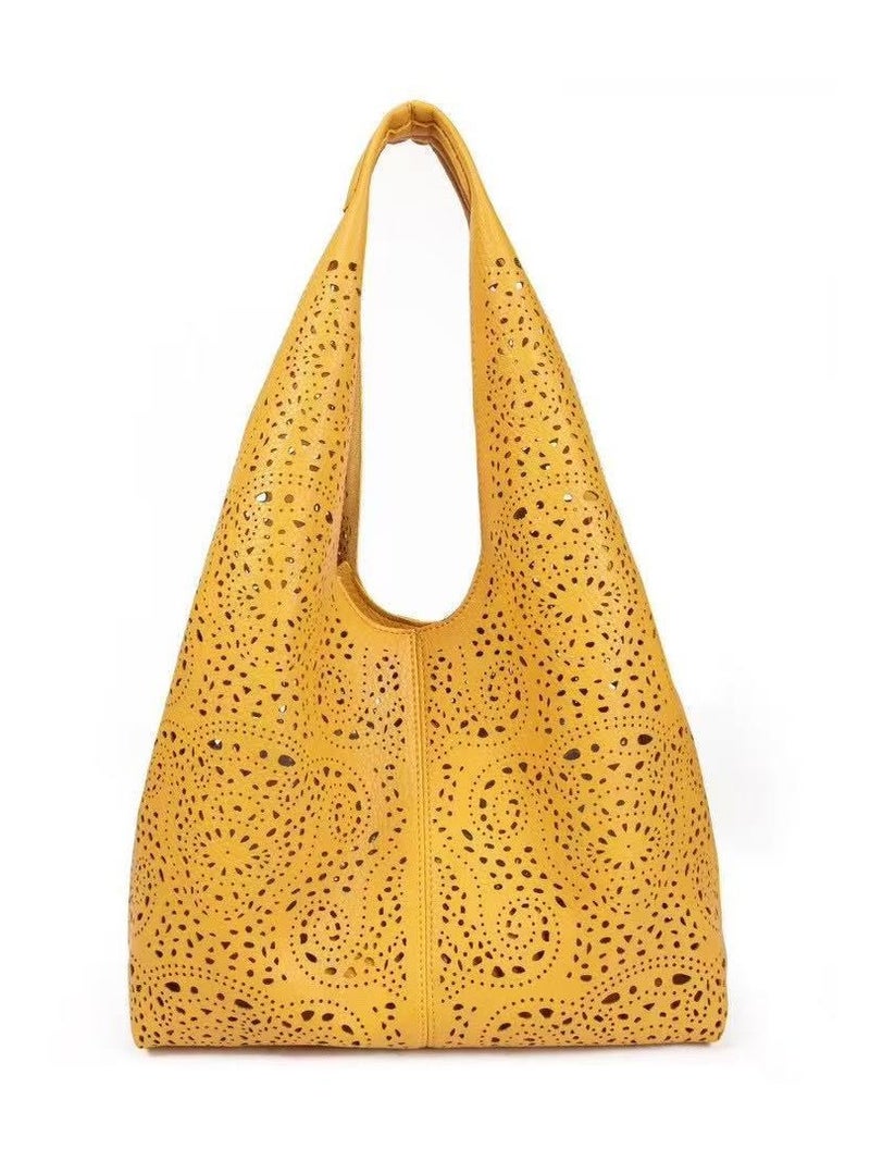 2025 Spring Retro Paisley Hollow Women'S Bag Casual Versatile Large Double Shoulder Crossbody Bag - Image 5