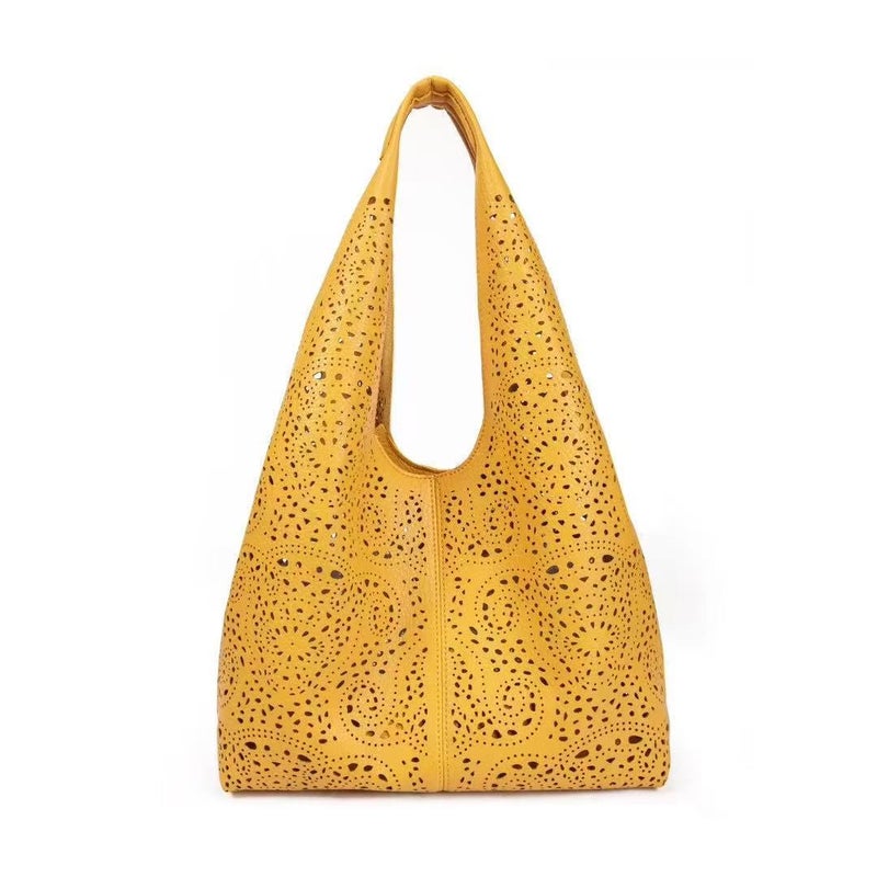 2025 Spring Retro Paisley Hollow Women'S Bag Casual Versatile Large Double Shoulder Crossbody Bag - Image 1