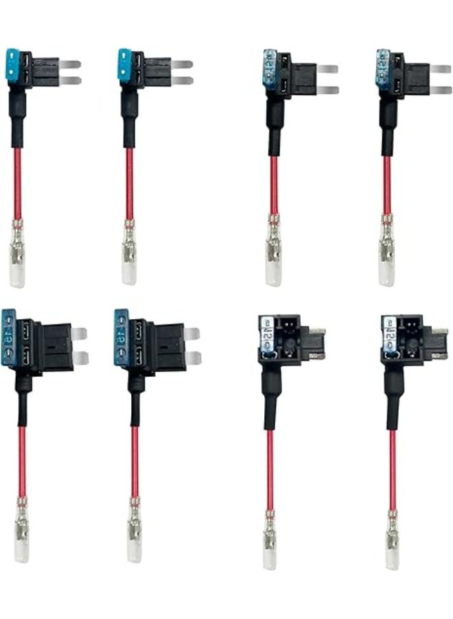 REDTIGER Dash Cam Hardwire Kit USB C Port, Dashboard Camera Car Charger Cable Kit 12V- 24V to 5V w/Fuse Kit, Low Voltage Protection for Dash Cam Double-4 Fuses - Image 2