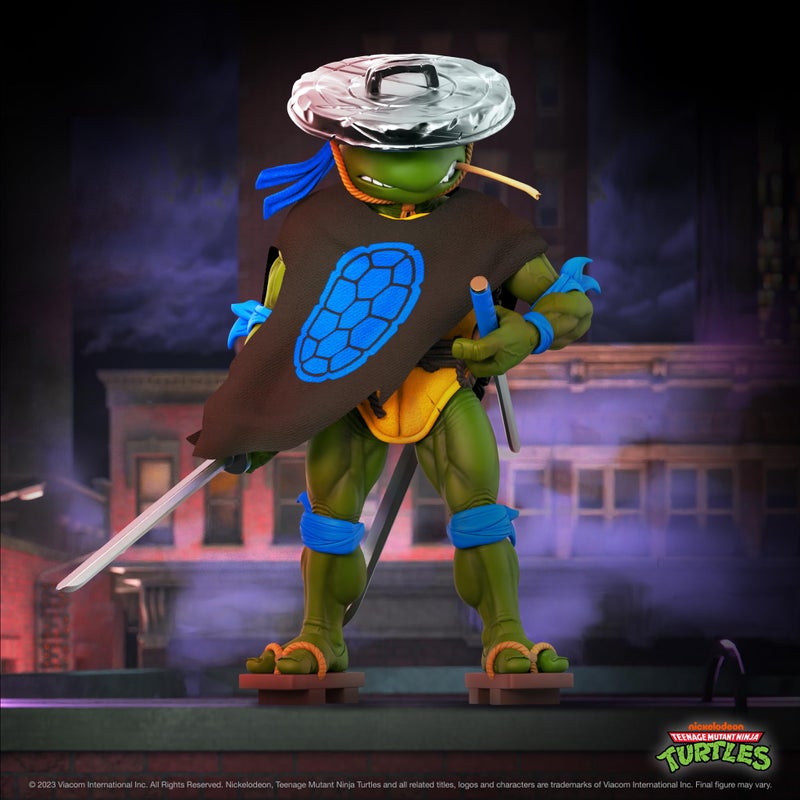 Super7 ULTIMATES! Teenage Mutant Ninja Turtles Ninja Nomad Leonardo - 7" TMNT Action Figure with Accessories Classic Cartoon Collectibles and Retro Toys - Image 3