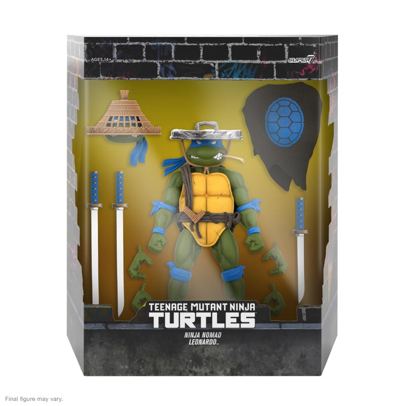 Super7 ULTIMATES! Teenage Mutant Ninja Turtles Ninja Nomad Leonardo - 7" TMNT Action Figure with Accessories Classic Cartoon Collectibles and Retro Toys - Image 2