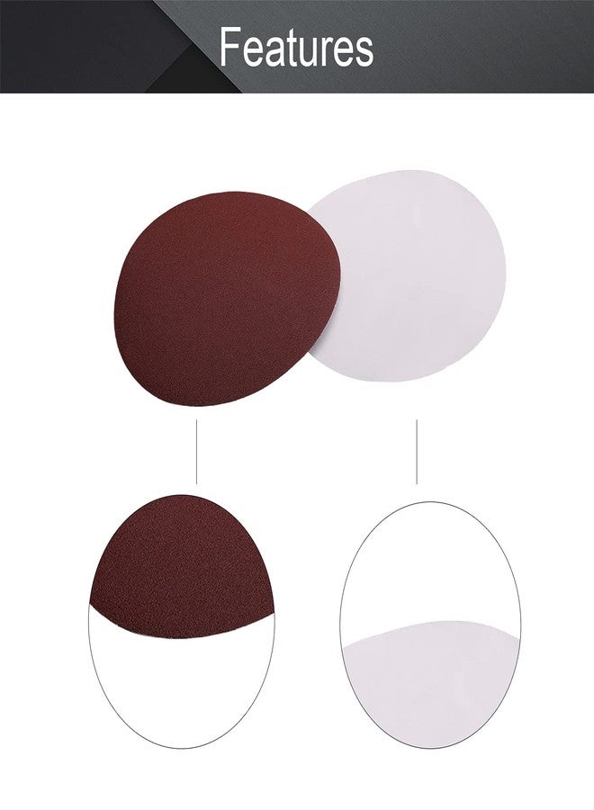 اتول مارت أقراص صنفرة Utoolmart PSA، ورق صنفرة ذاتي اللصق مقاس 8 بوصات، ورق صنفرة من أكسيد الألومنيوم بدون ثقوب، 80 حبيبة، لصنفرة مدارية عشوائية، الخشب، تلميع المعادن، 5 قطع - Image 3