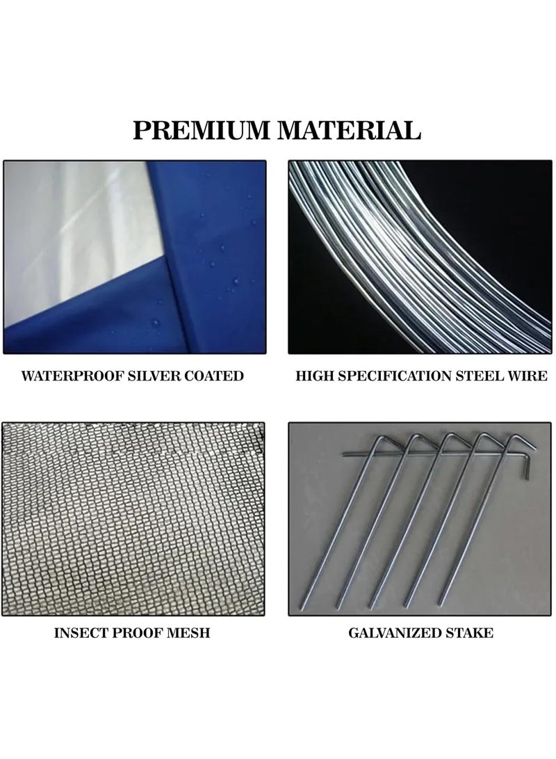 DEXO خيمة شاطئية محمولة في الهواء الطلق قابلة للفتح التلقائي مضادة للأشعة فوق البنفسجية - Image 4