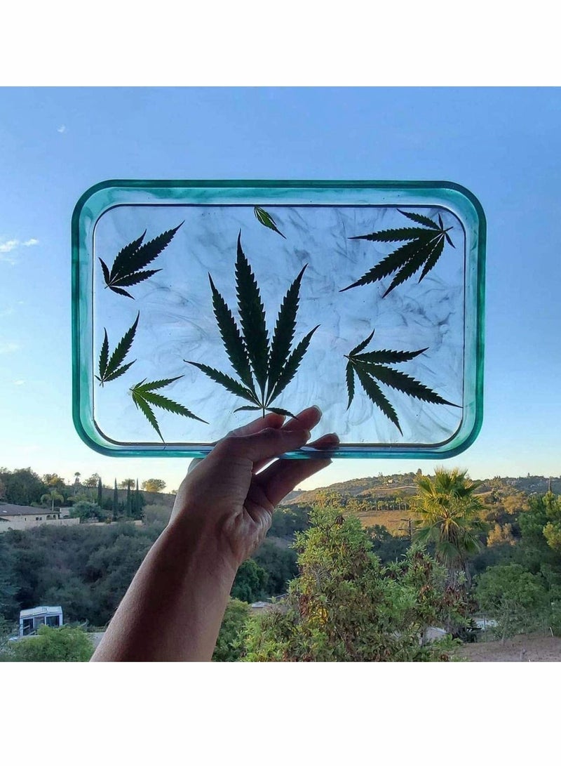 Y&D Rolling Tray Mold for Resin, Rectangle Molds, Large Molds Epoxy Resin with Edges, DIY Jewelry Holder Agate Serving Board Home Decoration and Handmade Gifts - Image 2