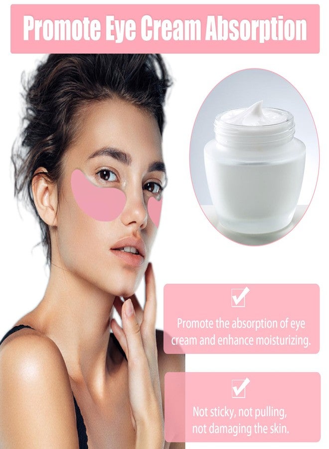 Wewymewo Reusable Under Eye Patches, Pink Silicone Eye Mask for Dark Circles, Wrinkles, Fine Lines, Undereye Bags, with Metal Eye Cream Applicator to Reduce Eye Puffiness, Make Smooth Under Eyes, Tin Case - Image 3