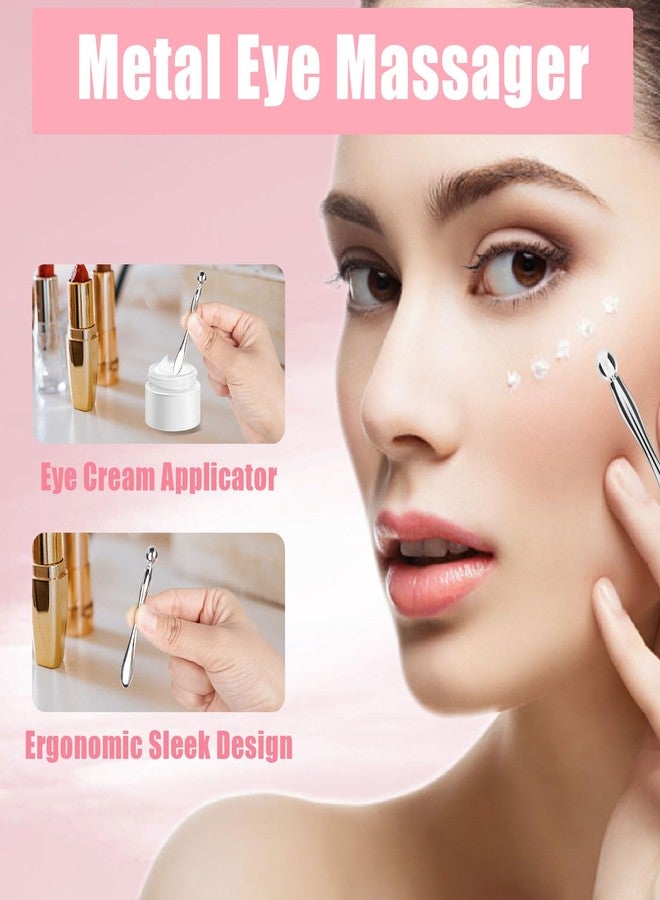 Wewymewo Reusable Under Eye Patches, Pink Silicone Eye Mask for Dark Circles, Wrinkles, Fine Lines, Undereye Bags, with Metal Eye Cream Applicator to Reduce Eye Puffiness, Make Smooth Under Eyes, Tin Case - Image 2