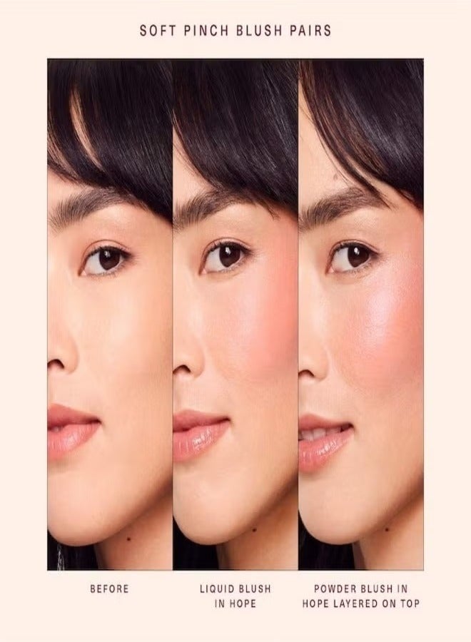 رير بيوتي أحمر خدود سائل ناعم من رير بيوتي - هوب - نود موف، 7.5 مل | أحمر خدود سائل خفيف الوزن، يدوم طويلاً، قابل للبناء، لإطلالة طبيعية ومشرقة - Image 3