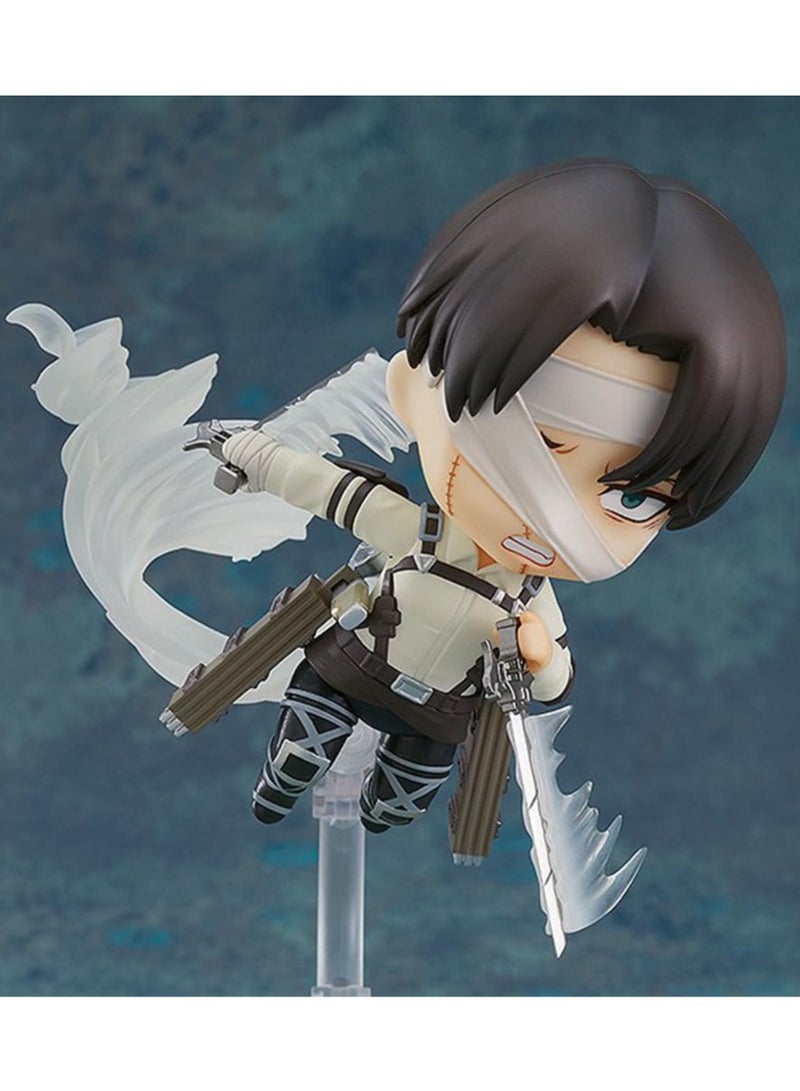 general Anime Levi Figure 10cm War Damaged Edition Anime PVC Home Computer Desk Decoration for Fans - Image 3