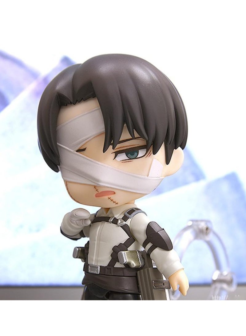 general Anime Levi Figure 10cm War Damaged Edition Anime PVC Home Computer Desk Decoration for Fans - Image 4