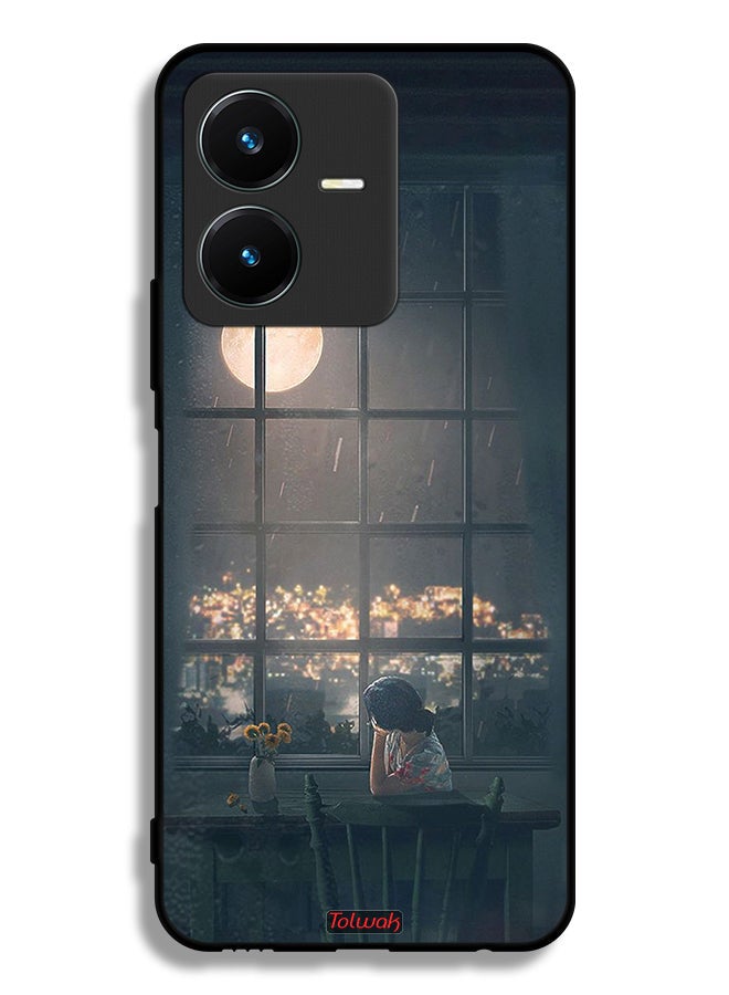 Tolwak Vivo Y22s Protective Case Cover Looking At Moon Art - Image 1
