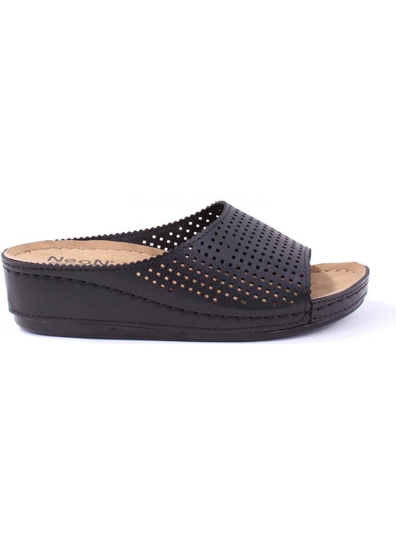 Dagoster DZA37-1825 Black Daily Orthopedic Women's Slippers  - Image 2